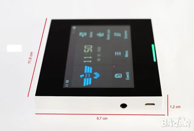 Автономна Италианска Домашна Алармена система СОТ MICRO TOUCH ИНТЕРАКТИВЕН СЕНЗОРЕН екран 4g WiFi, снимка 5 - Аналогови камери - 48938482