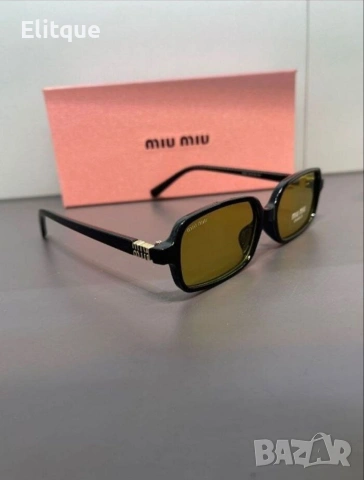 висококачествени очила с черен обикновен калъф и ув защита miu miu , снимка 2 - Слънчеви и диоптрични очила - 53461352