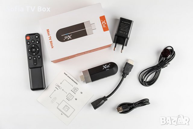 X98 S500 TV Stick - 4GB/32GB, Android 11, Wi-Fi+BT, AV1, 4K, TV Box, ТВ Бокс, снимка 2 - Плейъри, домашно кино, прожектори - 39984324