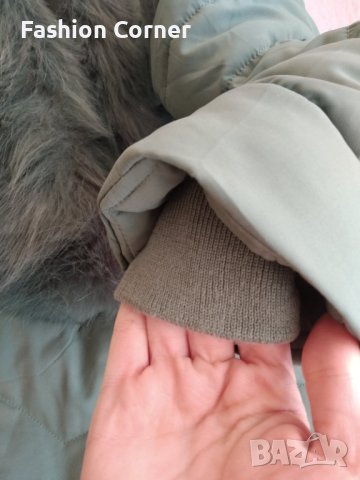 Синьо-зелено зимно дамско яке 44 номер (М/Л размер), Спиди, снимка 10 - Якета - 43197616