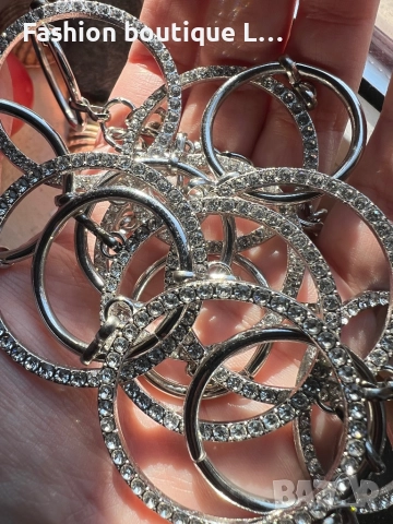 Колан за талията в сребрист цвят с блестящи камъчета ❤️, снимка 7 - Колани - 52413441