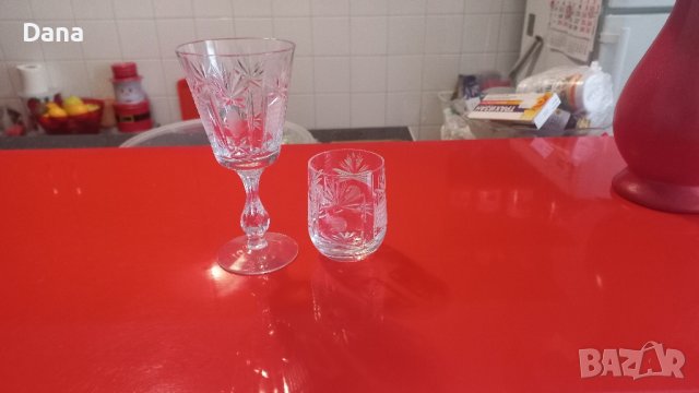 Кристални чаши, снимка 4 - Чаши - 39211509