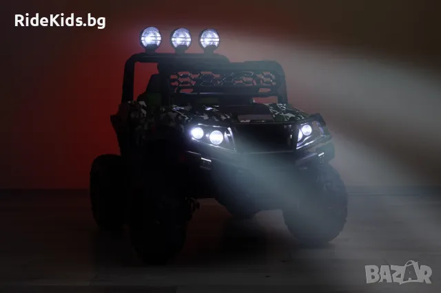 Акумулаторен офроуд джип TIMUS – камуфлажен, 4x4, снимка 17 - Детски велосипеди, триколки и коли - 49971787