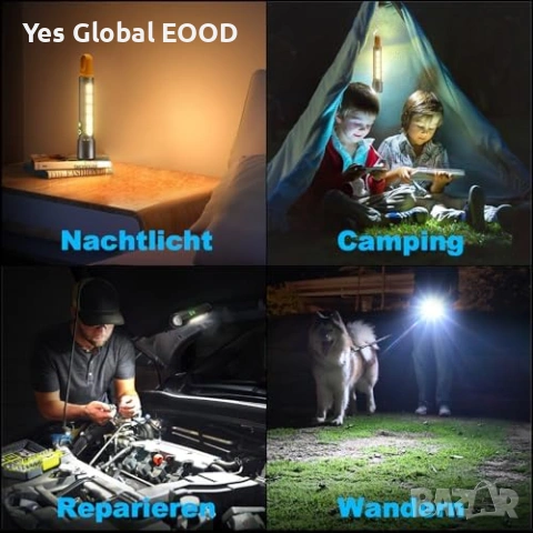 Акумулаторен LED фенер 60 000 лумена XHP90.2 IPX7, снимка 7 - Други инструменти - 53247601