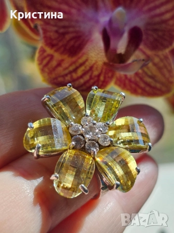 Уникално красив сребърен пръстен