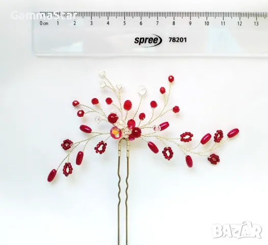 Аксесоари за коса за специални поводи / Украса за коса с кристали, снимка 4 - Аксесоари за коса - 49230952