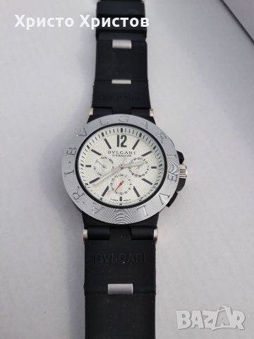 Мъжки луксозен часовник BVLGARI TITANIUM , снимка 2 - Мъжки - 32529890