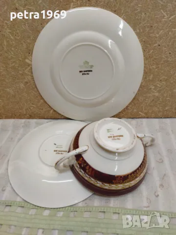 Троен порцеланов сет на MYOTT с купа с две дръжки, снимка 10 - Други ценни предмети - 49006429