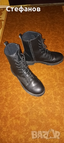 Дамски кожени боти, снимка 6 - Дамски боти - 52432713