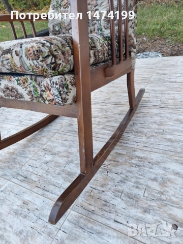 Тапициран люлеещ стол, снимка 8 - Столове - 52272830