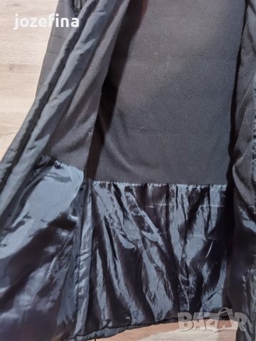 Зимно яке унисекс с качулка черно със светлоотразителни лентички, снимка 9 - Якета - 43329488