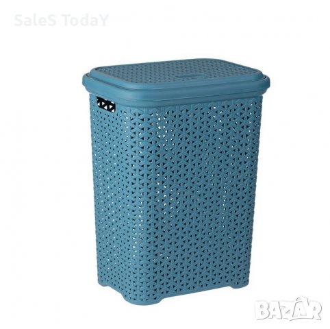 Кош за баня, от ратан, за дрехи, Син , снимка 3 - Други - 38169734