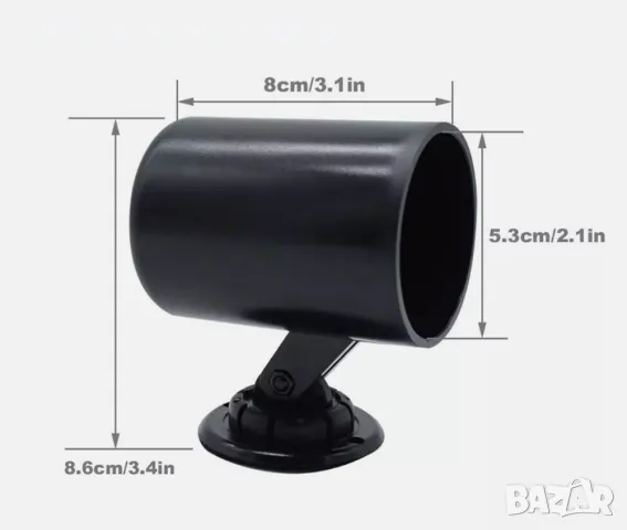 Стойка за измервателни уреди за табло 52мм - Черна., снимка 5 - Аксесоари и консумативи - 42570122