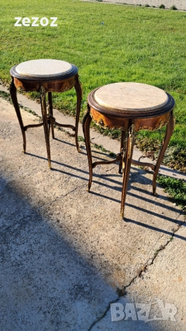 Антикварни маси с мрамор Луи 15, снимка 2 - Маси - 52771571