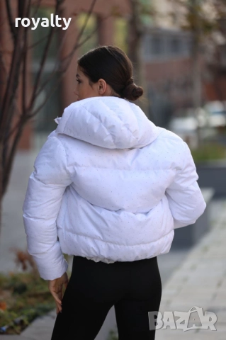 Prad🅰️ Бяло Дамско Зимно Яке , снимка 13 - Якета - 52561355