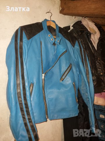 Кожено яке - оригинал, от дебел, тежък телешки бокс Текстилно яке за мотор Шуба, снимка 8 - Якета - 41883642