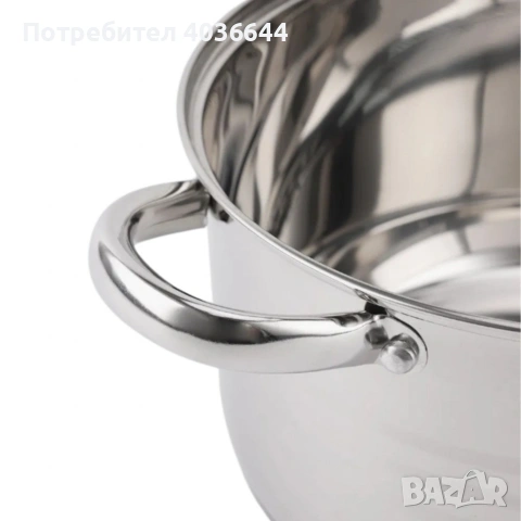 Комплект тенджери от неръждаема стомана ADM – 12 части с капаци BXGG-001, снимка 6 - Съдове за готвене - 53154661