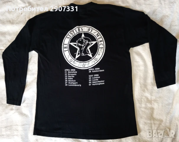 тениска с дълъг рукав групи Sisters of Mercy. Тур 2006, снимка 2 - Тениски - 50489555