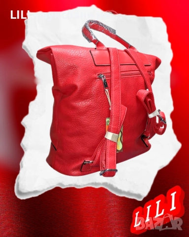 КОЖЕНА ДАМСКА РАНИЦА , снимка 5 - Раници - 52418755