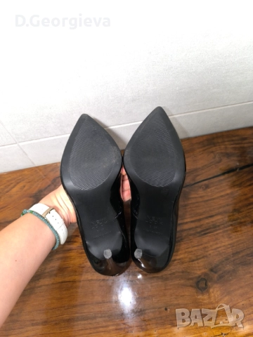 Черни лачени обувки New Look, снимка 5 - Дамски обувки на ток - 52019222