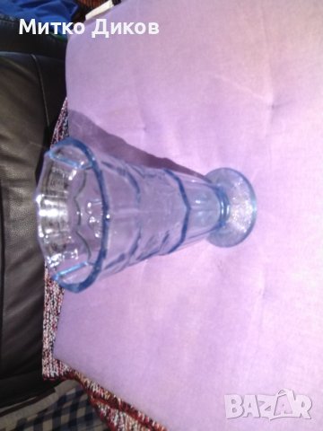 Вази  синя Фи-9см и Н-15см , снимка 2 - Декорация за дома - 43009621