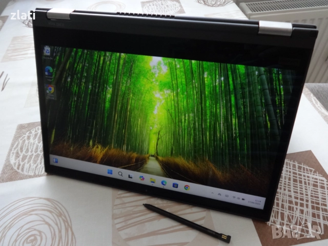 Таблет и Лаптоп 2в1 Lenovo ThinkPad Yoga L380 - 13.3" - i5-8350U 1.9GHz/RAM16GB/SSD256GB/Win 11 Pro, снимка 3 - Лаптопи за работа - 35406705