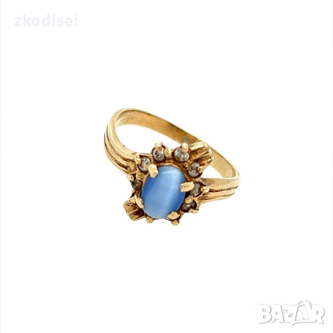 Златен дамски пръстен 2,96гр. размер:51 14кр. проба:585 модел:23007-5