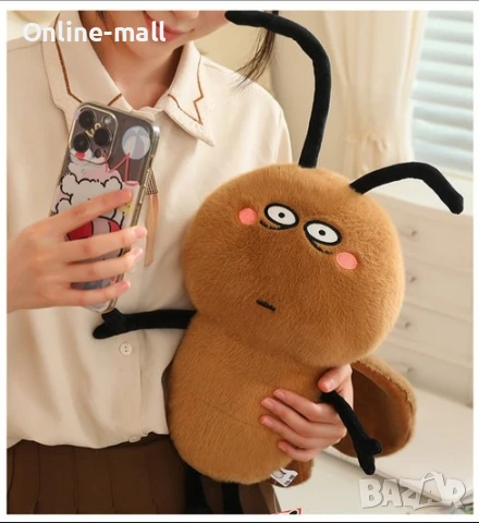 Плюшена играчка Хлебарка, 25см Смешна плюшена играчка , снимка 4 - Плюшени играчки - 51138516