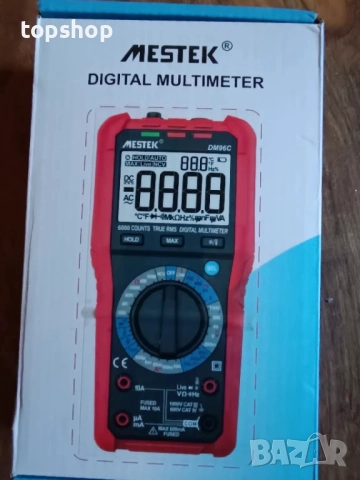 Чисто нов MESTEK DM96A мултицет с NCV функция, TRMS 6000 броя волтметър цифров тестер с автома..., снимка 9 - Гедорета - 51598434