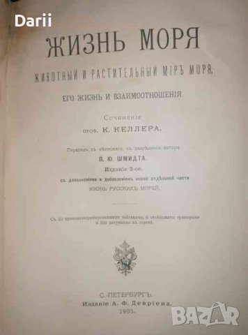 Жизнь моря: Животный и растительный мир моря, его жизнь и взаимоотношения