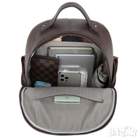 Дамска раница Естествена кожа Brown 1154, снимка 16 - Чанти - 44000285