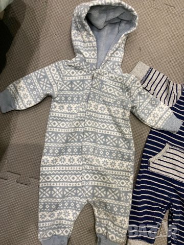 2бр пролетни гащеризона Carters 3m, снимка 2 - Бебешки гащеризони - 28521011