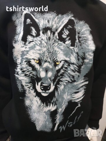 Нов детски суичър с дигитален печат Сив вълк, Серия вълци, снимка 2 - Детски анцузи и суичери - 30333422