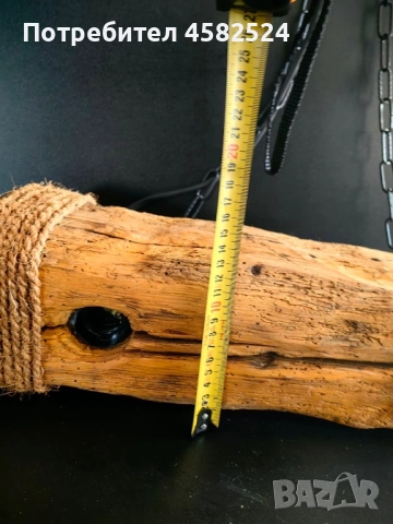 Дървен полилей, снимка 5 - Полилеи - 52512013