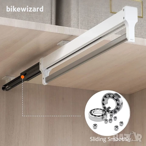 MAFAGE Разтегателна и регулируема релса за дрехи 347 mm. НОВА, снимка 3 - Други стоки за дома - 50793904