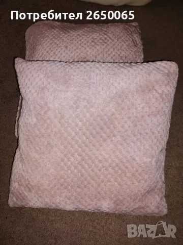 Нови розови възглавници плюш лукс 47/47см.