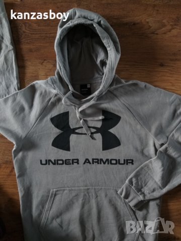 Under Armour Rival Fleece Logo - страхотно мъжко горнище КАТО НОВО, снимка 4 - Спортни дрехи, екипи - 38310769