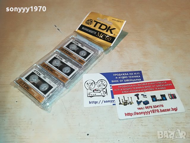 поръчани-tdk mc60 microcassette 3бр 2305211104, снимка 2 - Аудио касети - 32970317