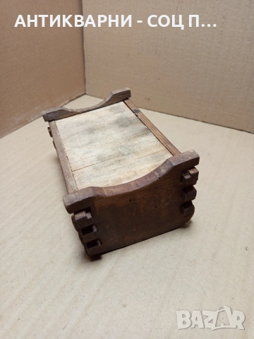 Стара Ръчно Изработена Дървена Кутия Кутийка. , снимка 8 - Антикварни и старинни предмети - 52578039