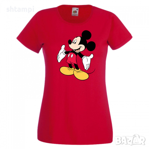 Дамска тениска Mickey Mouse 7 Мини Маус,Микки Маус.Подарък,Изненада,, снимка 8 - Тениски - 36526560