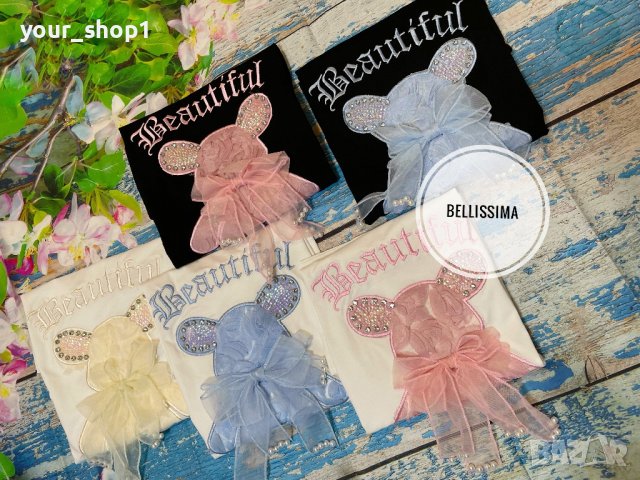 дамска  тениска beautiful , снимка 3 - Тениски - 43839537