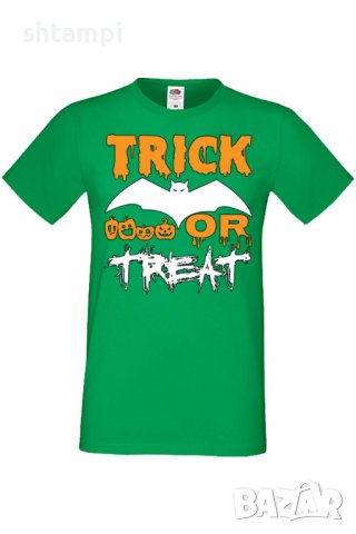 Мъжка тениска,Trick Or Treat 1,Halloween,Хелоуин,Празник,Забавление,Изненада,Обичаи,, снимка 7 - Тениски - 38132041