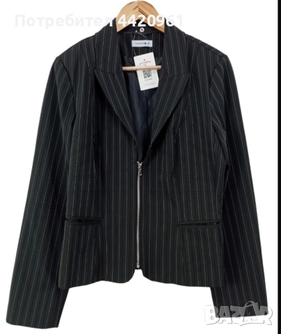 Елегантно вталено сако на райе