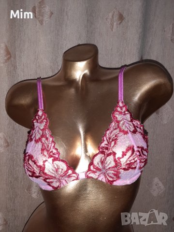 WOLFF 70 B Розов дантелен сутиен 