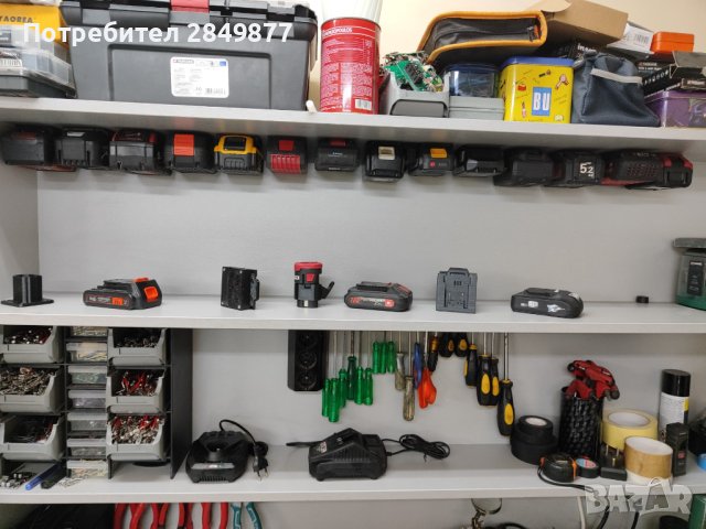 Стойки и поставки за батерии и инструменти, снимка 5 - Други машини и части - 43544504