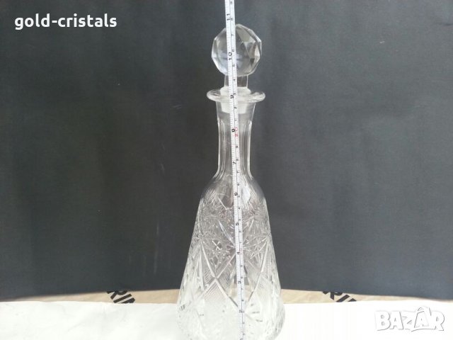 Руски кристал кристална гарафа и кристални чаши 