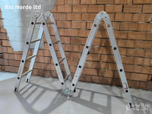 Стълба 4х4 мултифункционална 4,70м 150кг, снимка 6 - Други инструменти - 53588407