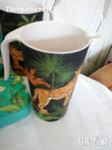 Нови Бамбукови съдове и прибори за хранене за дома,къмпинг и пикник., снимка 6 - Термоси - 37414308