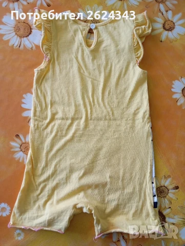 Памучни бебешки гащеризони + рокля, снимка 11 - Бебешки гащеризони - 50774827