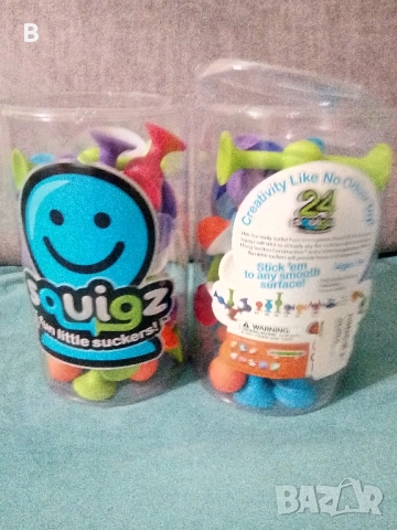 Squigz Starter Set Силиконови играчки лепки комплект 24 броя